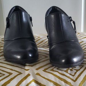 Black Leather Booties